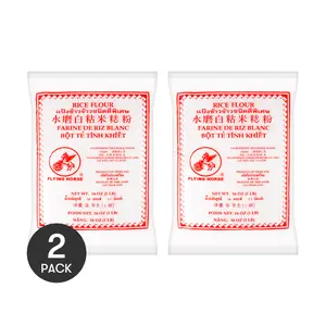 FLYING HORSE Rice Flour 2 Pack 16 oz for Radish Cake Osmanthus Cake and Rice Cake