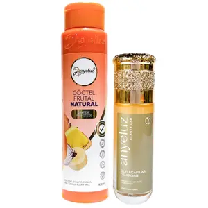 Tratamiento Coctel de Frutas Anyeluz y oleo Capilar de Argan Anyeluz (2 Pack), Anyeluz coctel de frutas, Oleo Argan Anyeluz