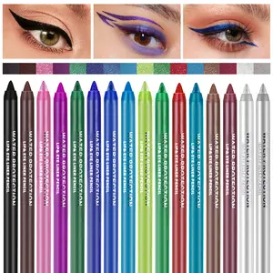 QIUFSSE 16 Color Highly Pigmented Eye Liner Pencil Set, Waterproof, Smudge-Proof & Glides On Smoothly for Creative Daily Makeup
