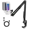 TONOR TC310 USB Microphone Set with Type-C Adapter – RGB, Pop Filter & Shock Mount for PC/PS4/PS5/Mac/Switch, Recording, Podcast Studio Equipment