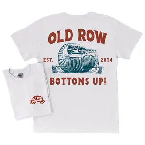 Outdoors Graphic T-Shirt  Vintage Bottoms Up Armadillo Drinking Design, Fun Southern Country Style Tee