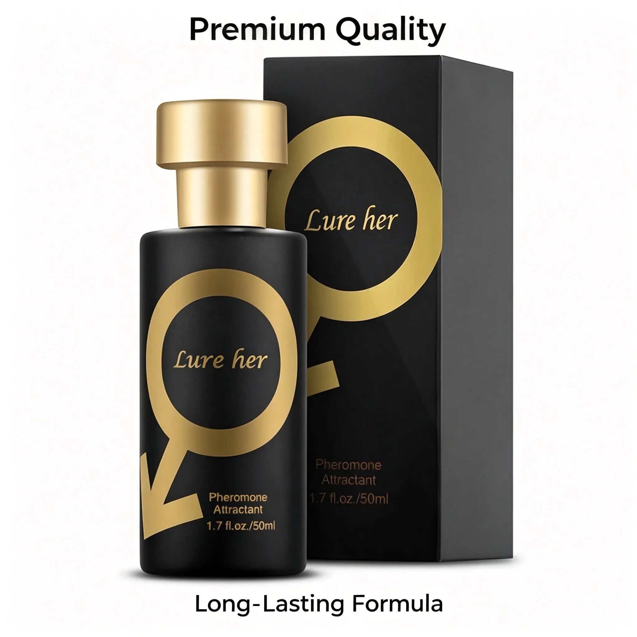 2 Bottles Couple Pheromone Attractant Perfume Kit Lure Her Lure Him Premium Long-Lasting Fragrance 50ml Each Luxury Packaging Perfect Gift For Men Women Date Night Holiday Daily Use