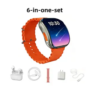Upgraded Smartwatch Bundle: Bluetooth Headphones, Watch Case, Type-C Cable & Audio Support | Compact Versatile Kit
