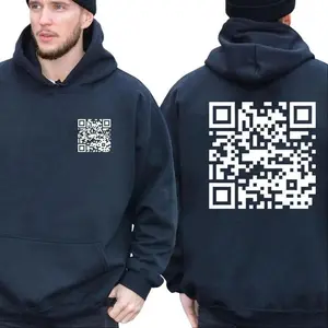 Funny "FU" QR Code Hoodie 2 Sided Unisex