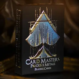 Card Masters: Precious Metals (Black, Foil) Playing Cards by Handlordz