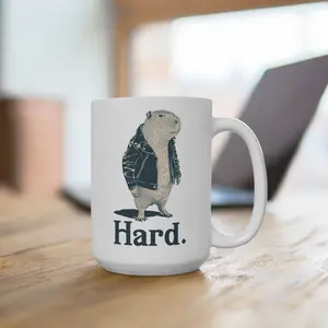 Capybara Mug 15oz- Capybara Rodent Funny Mug for Women Men Cute Vintage Mug