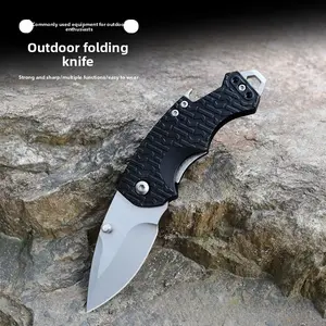 Mini Outdoor Folding Knife, 8cr13mov Blade, Nylon Fiberglass Handle, High Quality Pocket Knife Edc Camping Self-Defense Tool, Folding Pocket Knives