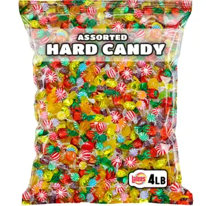 Lalees Bulk Hard Candy  4 Pounds Individually Wrapped Classic Mix  Office Candy Variety Pack for Desk, Front Counter, Lobby & Events