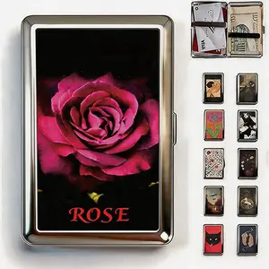 Vintage - Style Versatile Card & Cash Case With RFID Protection, Durable Metal Slim Wallet Blunt Case Blocking Card Holder for Women Men Credit ID Business Cards