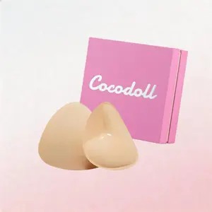 Cocodoll Women's Invisible Lift Sticky Bra Inserts - Bra Accessory to Prevent Nipple Exposure No Sewing Required Suitable for Low-Cut Tops Washable