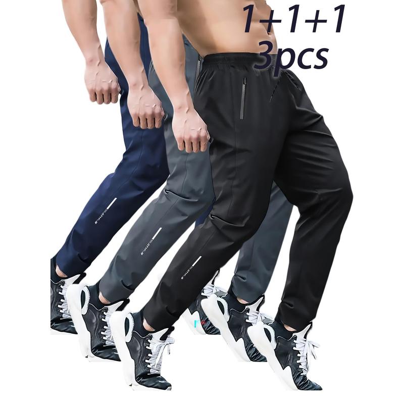 Loose new style sports sweatpants, casual men's pants, spring trendy black sports pants for men, buy one get two free