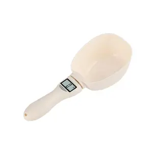 Digital Food Measuring Scoop Scale - Electronic Kitchen Measuring Spoon Scale for Cooking Baking - Smart Adjustable Measure Cup for Home Cooks Bakers Chefs Pet Owners
