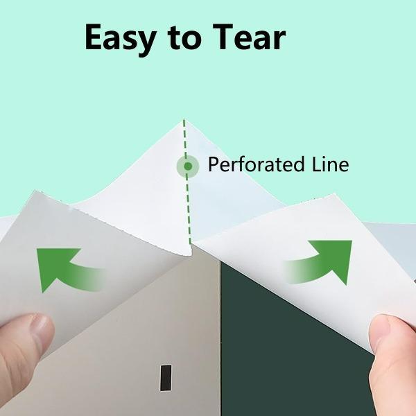 iDPRT A4 Folding Thermal Printer Paper 8.27 *11.69 Inch,200 Sheets A4 Size Thermal Paper,Quick-Dry Fan-Folded Thermal Paper Compatible with iDPRT and HPRT Printer Office Stationery Continuous Feeding Inkless Serrated Edge