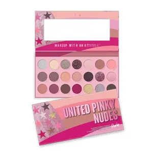 United Pinky Nudes - 21 Pressed Pigment & Shadows Palette - Pink Eyeshadow Palette - Nude, Neutral Eyeshadow Palette