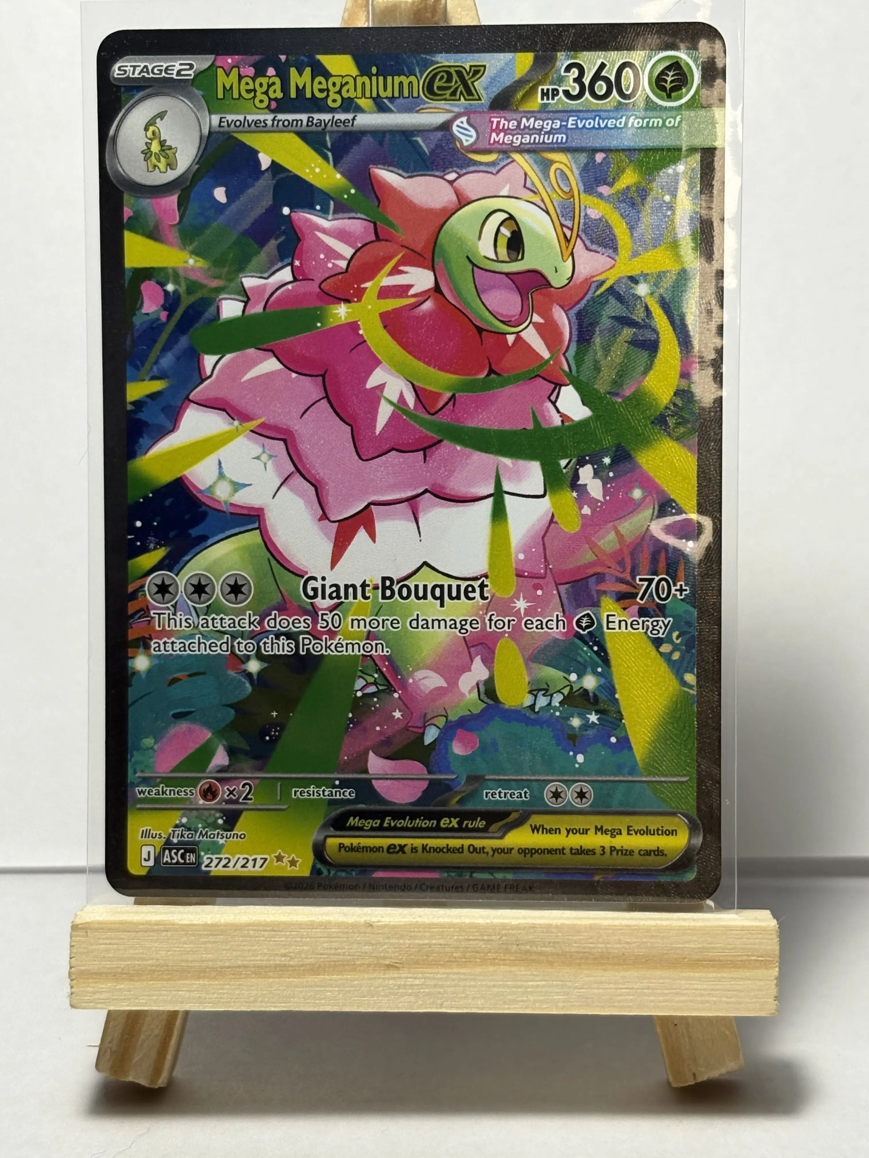 Mega Meganium EX Pokemon Card