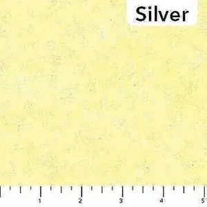 Shimmer Radiance~Lemonade/Silver Metallic 9050M-51  Cotton Fabric by Northcott
