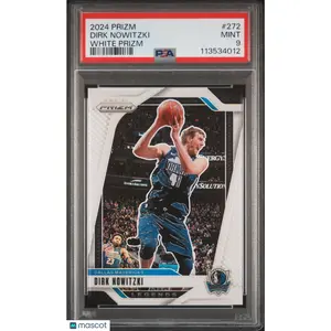 2024 Panini Prizm White Prizm #272 Dirk Nowitzki - Mavericks PSA 9 /175