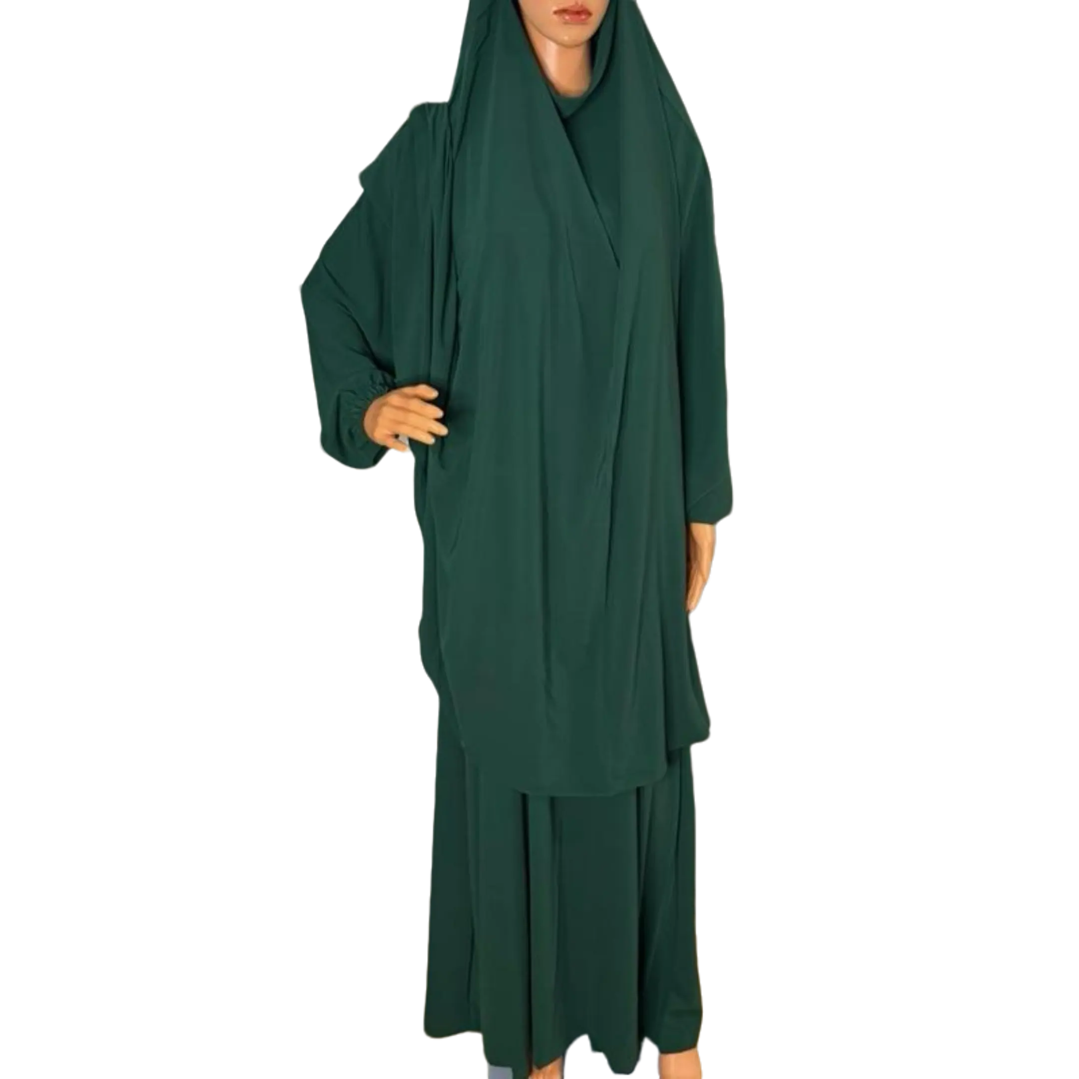 Women's 2-in-1 Khimar with Gown - Modest Islamic Prayer Wear, Modest Attire with Practicality and Elegance, Simplifies Wardrobe for Daily Use