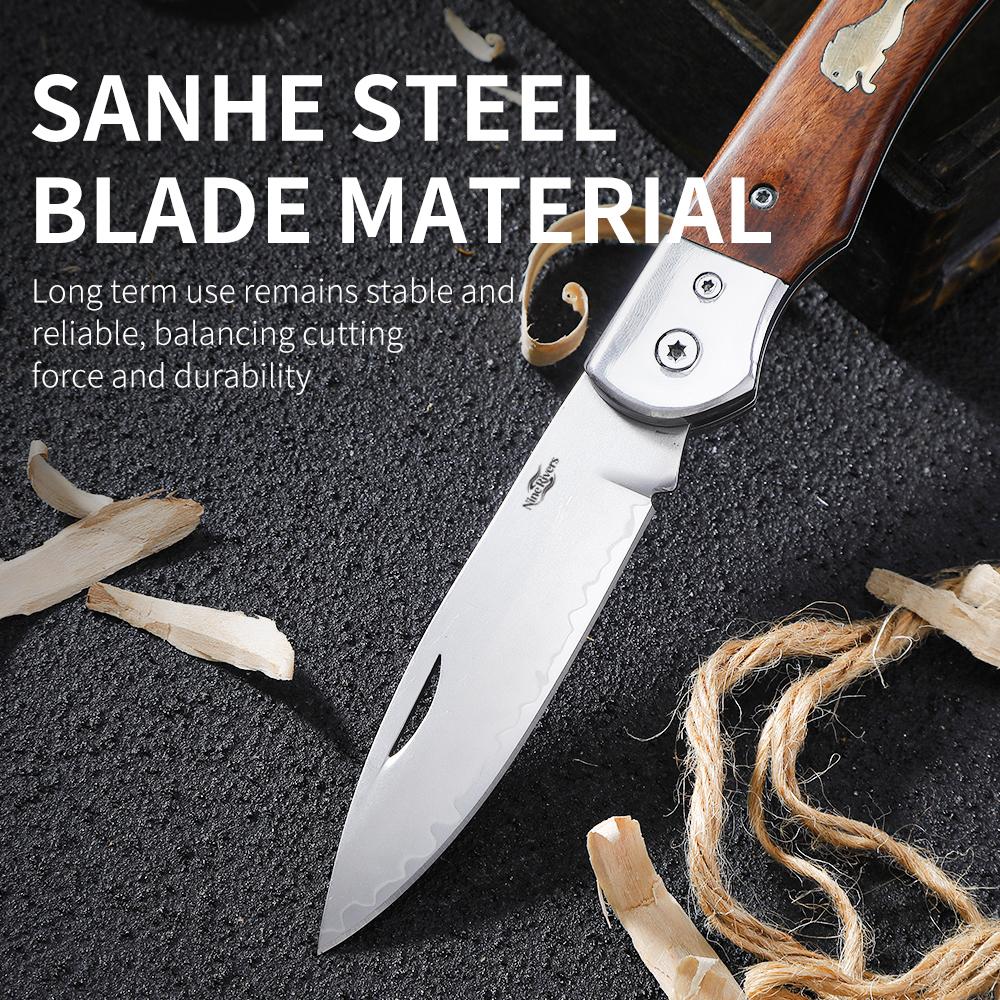 Camping knife, Three-layer steel, ultra wear-resistant, TS40