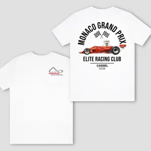 [New] Monaco Grand Prix 2026 TShirt, Elite Racing Club Vintage Formula Car Graphic Print, Soft Cotton Fabric, Unisex Fit for Racing Fans, Perfect Gift for Motorsport Lovers