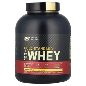 Optimum Nutrition Gold Standard® 100% Whey, Banana Cream, 5 lb (2.27 kg)