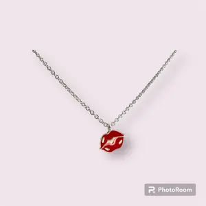 Charm Popz Red Lips Interchangeable Charm Necklace