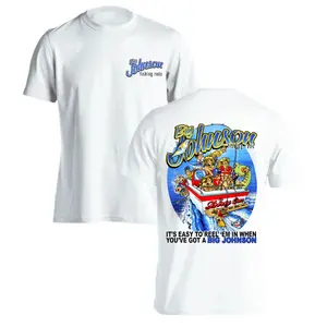 Big Johnson Fishing Rods Long Sleeve Shirt – Vintage Fishing Graphic Tee, Funny Fisherman Humor LS T-Shirt, Retro Back Print Fishing Shirt for Men, Gift For Him & Her