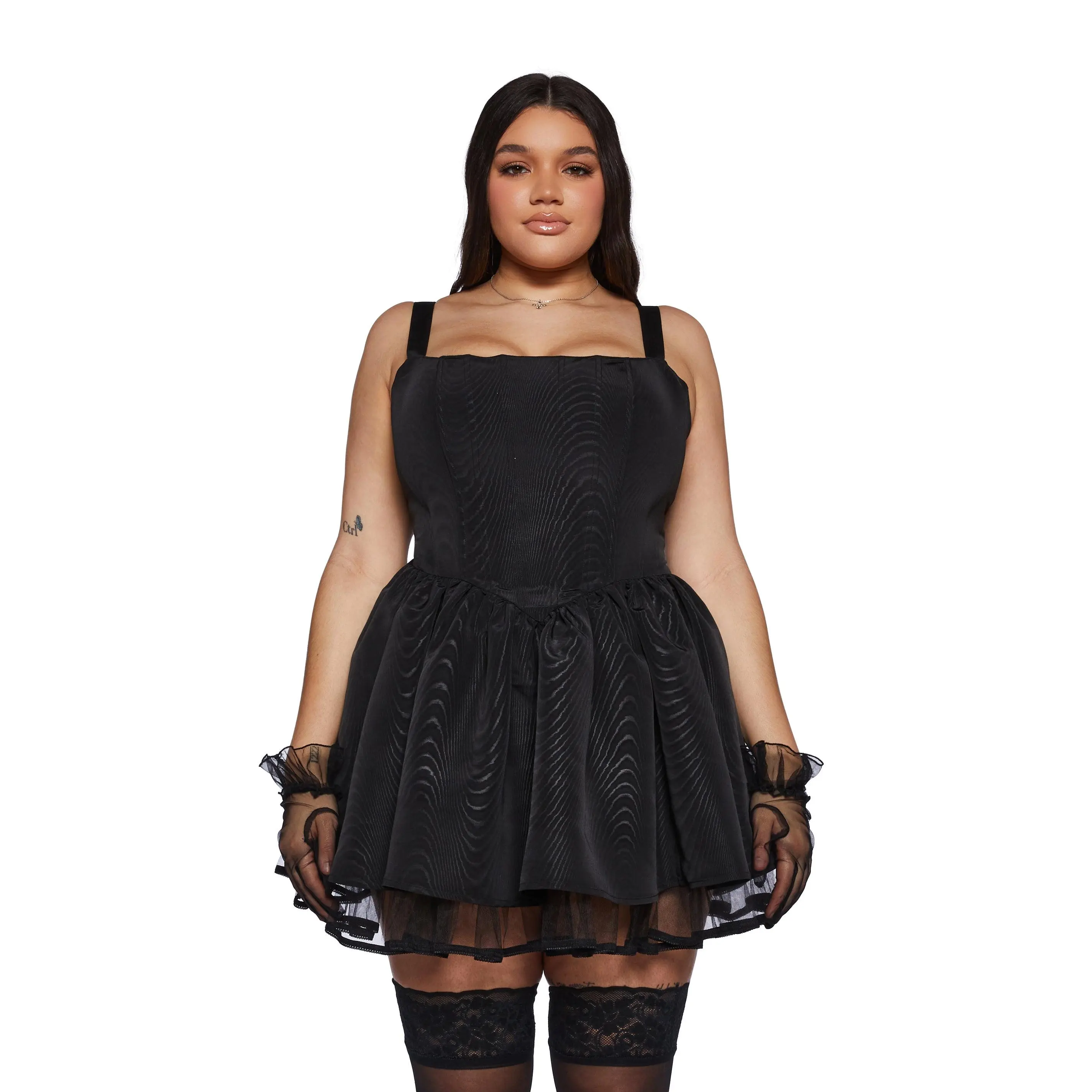 Plus Magic Moves Corset Dress - Black Plus Magic Moves Corset Dress - Black