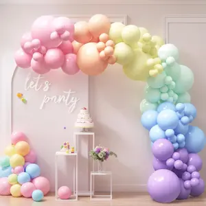 140PCS Pastel Rainbow Balloon Arch Garland Kit - Balloon Arch Kit-Birthday Balloons, Balloons for Party Decoration| Ideal for valentines day Shower Party Decorations