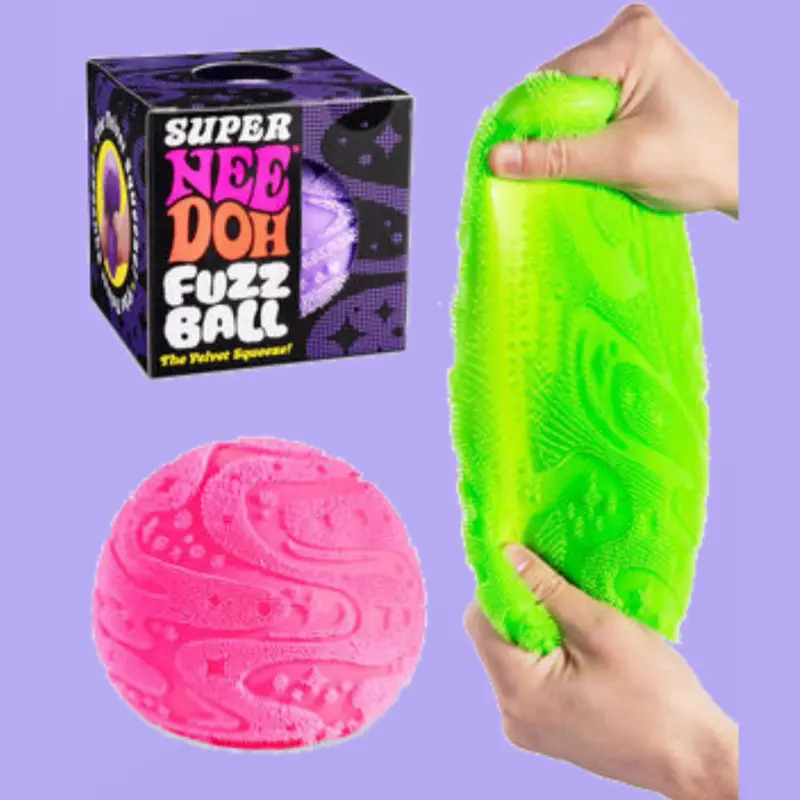 Nee Doh Super FuzzBall Pick Your Color - Collectible