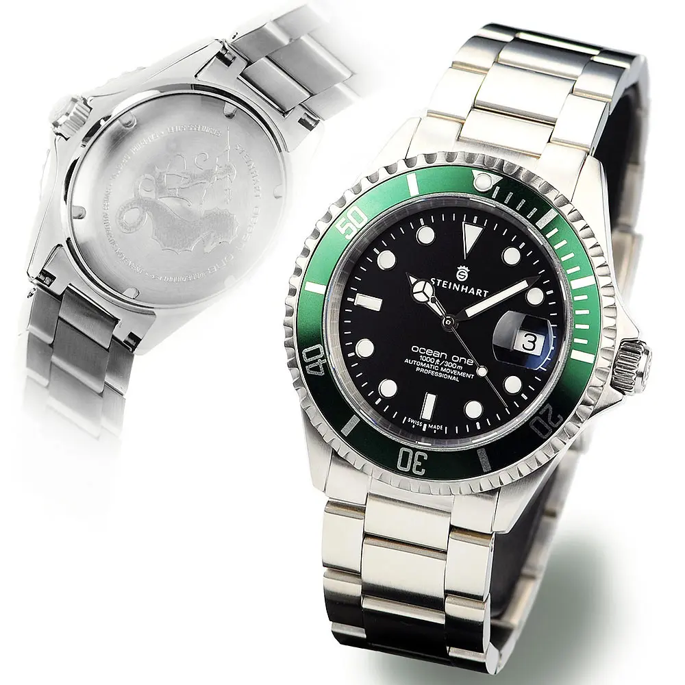 Steinhart OCEAN 1 One 42mm Green Swiss Automatic Watch 103-0919