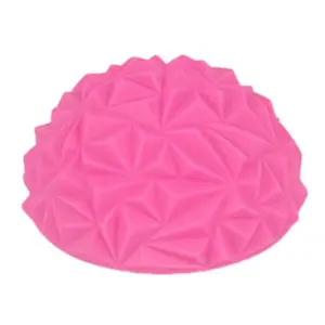 Yoga Half-Ball Trainer - Textured Hemisphere Yoga Ball 16 cm with Foot Massage Surface for Balance Training - Core Stability & Outdoor or Indoor Play - Dual Purpose Exercise & Game Equipment | Pink