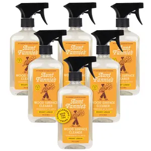 Aunt Fannie's All Purpose Wood Spray Cleaner, No-Wax Formula, Perfect for Wood Tables, Walls, Counters & Shelves