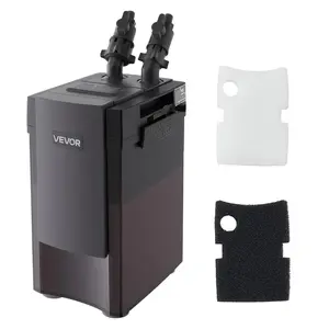 【Summervibes】VEVOR 264GPH Canister Filter, 2-Stage External Aquarium Filter with Powerful Pump, Quite Water Circulation Cleaning Machine with Media for Fish Tanks and Aquariums Up to 75 Gallons, for Freshwater