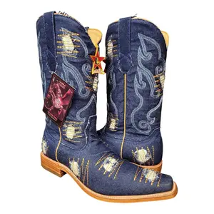 Bota Europeo Mezclilla Azul