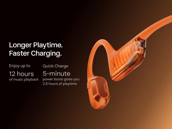 SHOKZ NEW OpenRun Pro 2 - Open-Ear, Bone Conduction Sport Headphones - Sweat Resistant, Workout Headphones with Deep Bass and Smart Mic