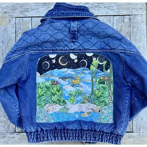 The Garden of Eden Upcycled Denim Jacket