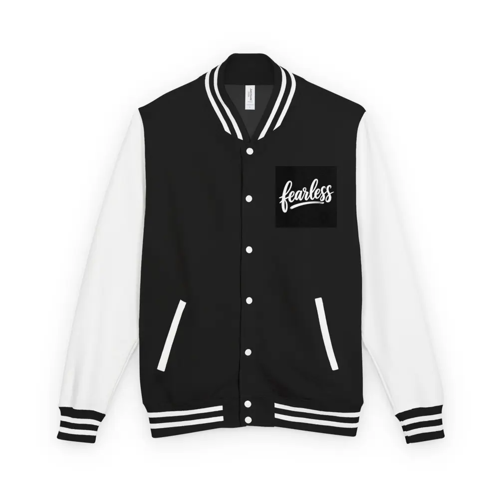 Heavyweight letterman jacket