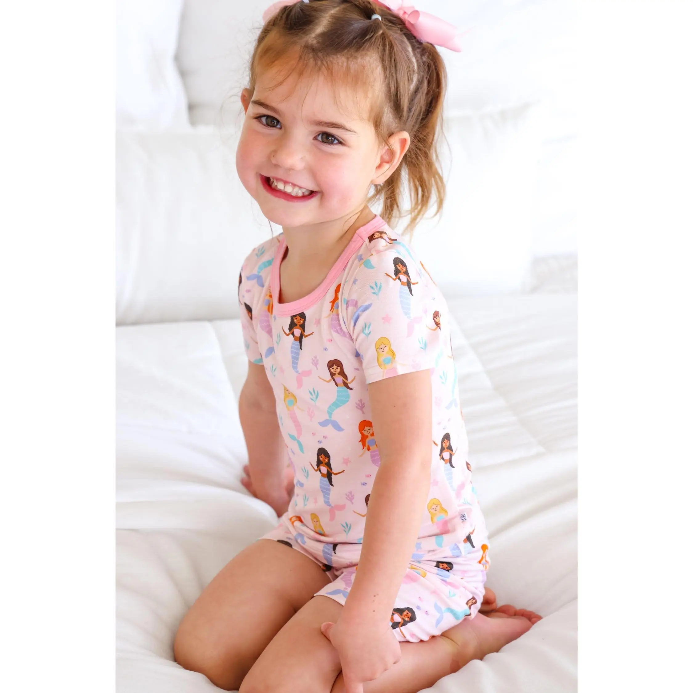 Two-Piece Short Pajama Set | Let's Be Mermaids