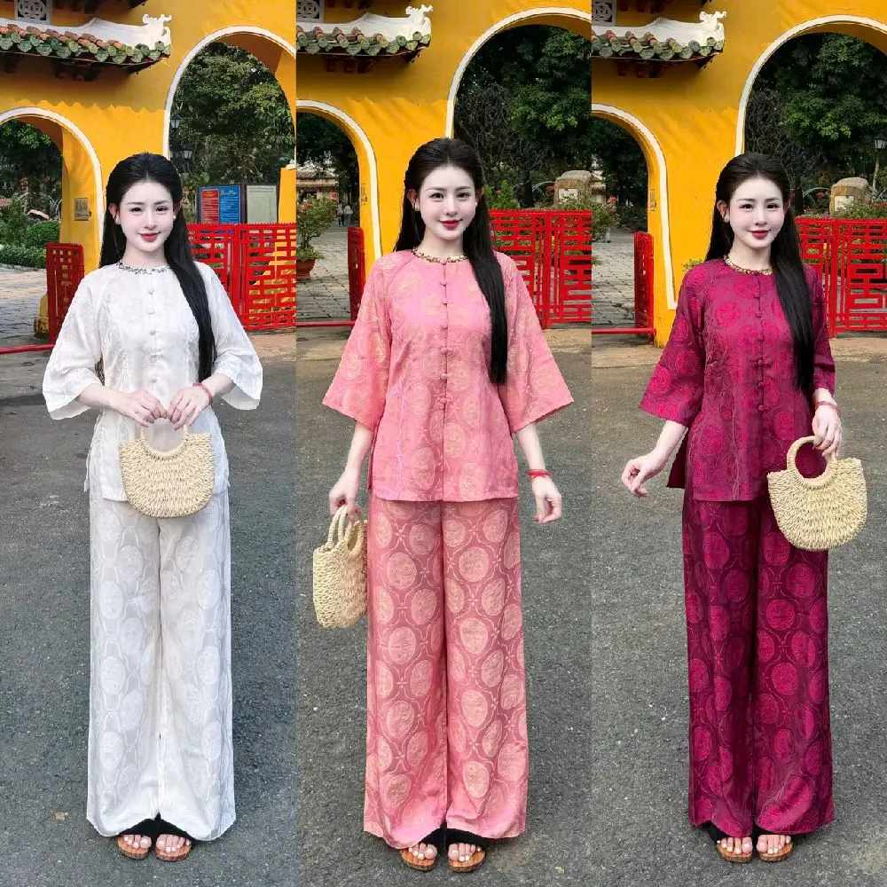 Pháp Phục Nữ  C1 ( Vietnamese Size ) / Women's Temple  / Women Ao Ba Ba / Vietnamese Tradition Phap Phuc / Luna New Year