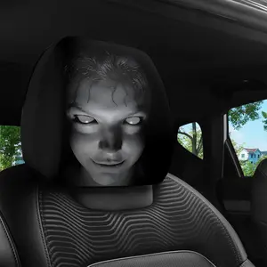 2-Piece Car Headrest Covers Set, Universal Fit for Long Trips, Washable Durable Design, Stylish Seat Protector for Cars Trucks Suvs Vehicle