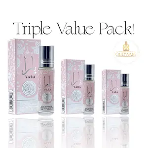 Yara Oil Pack of 3 - Viral Roll-On Oil Value Pack perfume  oils