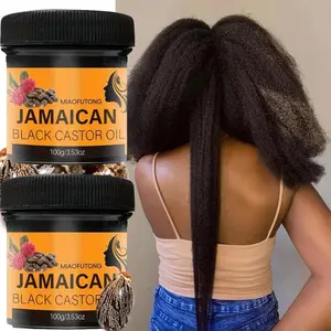 Jamaican Black Castor Oil, 2 Counts Treatment Hair Oil Natural Moisturizing Hair & Scalp Care Oil Improves Dry Scalp & Damaged Hair, Hair Care Product for Women