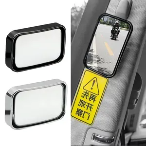 2Pcs Adjustable Blind Spot Mirror Car Auxiliary Rearview HD Rear View Mirror for Taxi SUV Minivan Trucks Second Row Seats Car Accessories
