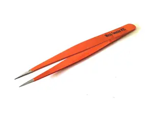 Ultra Fine Point Micro Tweezers #3C - Precision Stainless Steel Tick Removal and Craft Tool