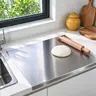 Stainless Steel Cutting Board Durability, Double Sided 304 Stainless Non StickChopping Cutting Board for Meat Fruit &Vegetable, Durable Chopping Board, Kitchenware, Lightweight,familyfun