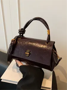 Simple Versatile Small Satchel Bag, Casual Flip Cover Clutch for Shopping & Commuting, Stylish Crossbody Shoulder Bag, Crossbody Clutch Purse