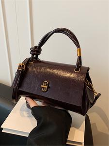Simple Versatile Small Satchel Bag, Casual Flip Cover Clutch for Shopping & Commuting, Stylish Crossbody Shoulder Bag