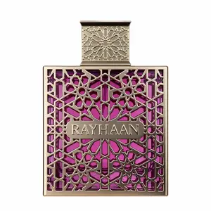Rayhaan Kiss EDP Perfume by Rayhaan 3.4oz / 100ml - Luxurious Purple Glass Bottle with Gold Accents