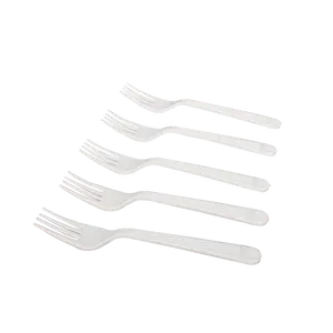 [1,000 ct] PP Plastic Premium Extra Heavy Weight Forks, White